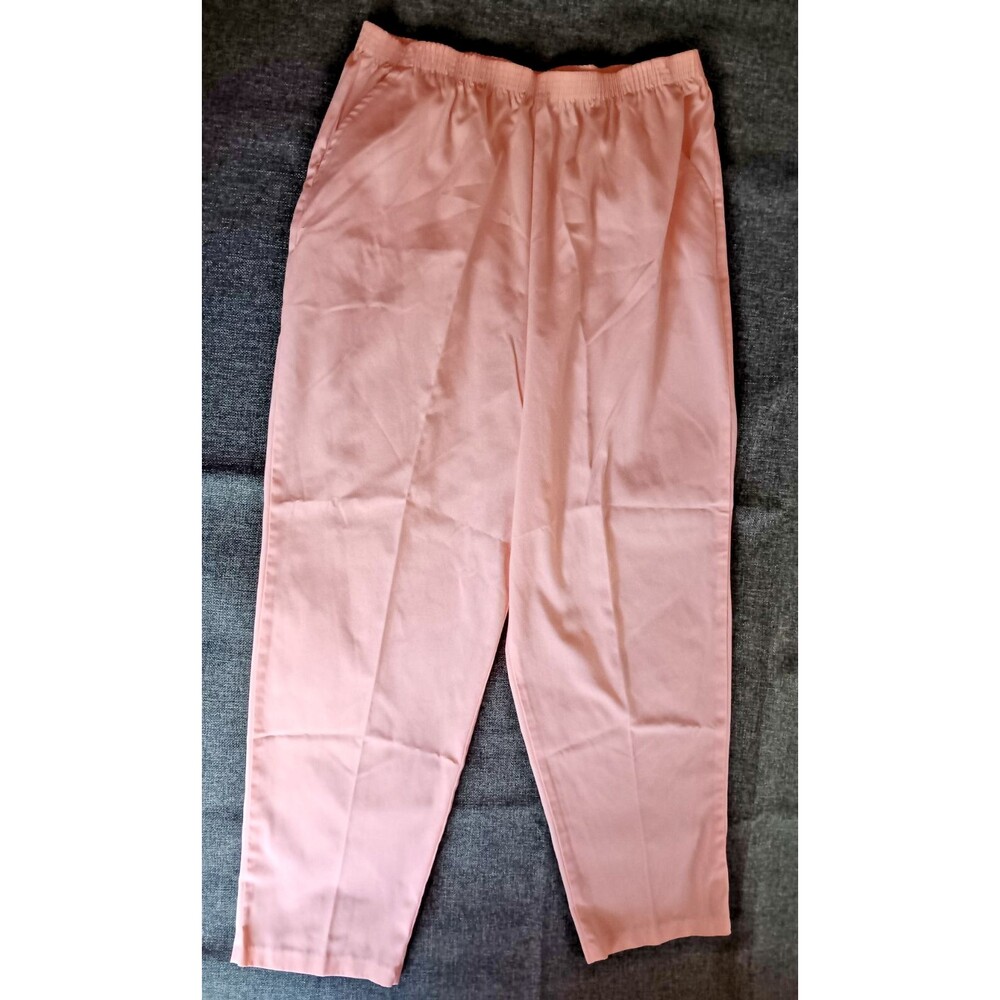 Pants size XL Womens Bon Worth Pull-on Elastic Waist Medium Rise Peach orange